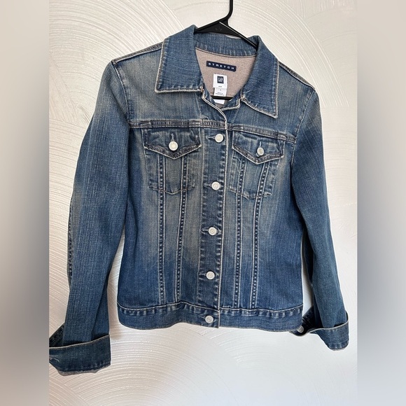 Vintage Gap Jacket Women's Size S Denim Trucker Stretch Y2K - Picture 1 of 6
